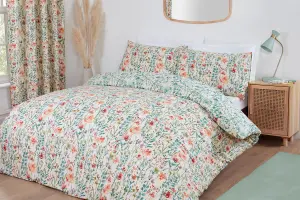 Amaryllis Floral Duvet Cover Set