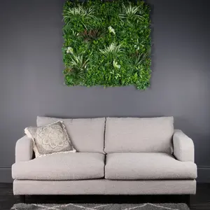 Lobardy 100cm Living Wall Panel Mixed Grasses Décor