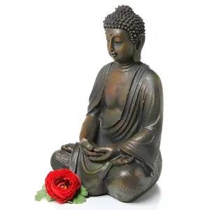 Nixon Buddhas Weather Resistant Stone Garden Statue