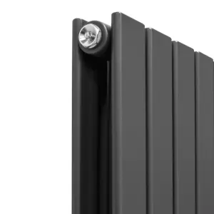 Designer Flat Radiator - 1800 x 280mm - Anthracite