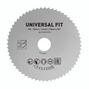 Universal Fit 60T Circular saw blade (Dia)76mm