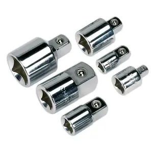 Sealey Socket Adaptor Set 6-Piece Chrome Vanadium Steel In Storage Case AK2736