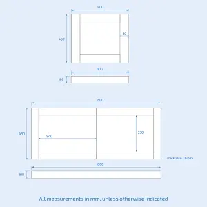 Nes Home White PVC 1800mm 2 Sliding Doors Bath Front Panel & 800mm End Panel