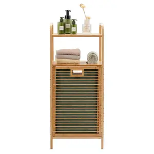 Bamboo Cabinet Laundry Hamper