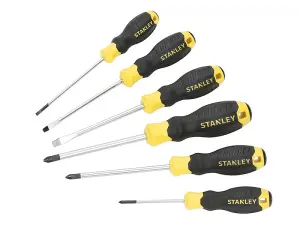 STANLEY CUSHION GRIP 6-Piece Screwdriver Set for Ultimate Control and Comfort