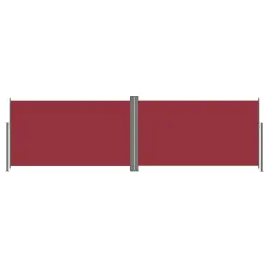 Berkfield Retractable Side Awning Red 160x600 cm