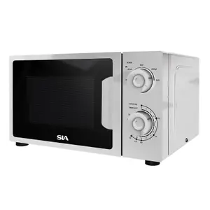 20L White Microwave, Freestanding, 700W - SIA FAM21WH