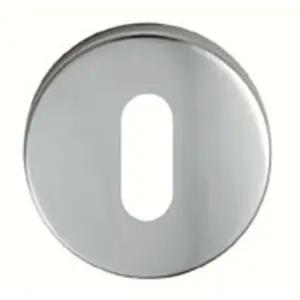 52mm Lock Profile Open Escutcheon 8mm Depth Concealed Fix Satin Aluminium