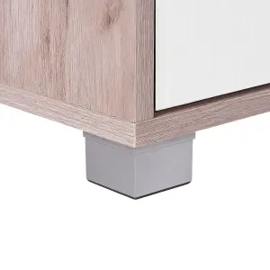 Beliani Modern TV Stand Light Wood LINCOLN