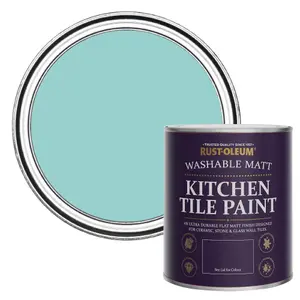 Rust-Oleum Teal Matt Kitchen Tile Paint 750ml