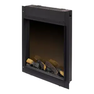 Focal Point Eccentra 2kW Matt Black Electric Fire (H)777mm (W)663mm (D)127mm