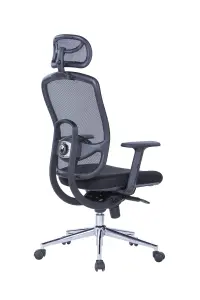 Miami Office Chair with Wheels in Black