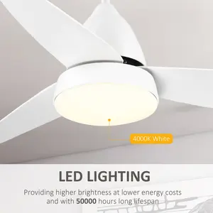 Reversible Ceiling Fan With Light