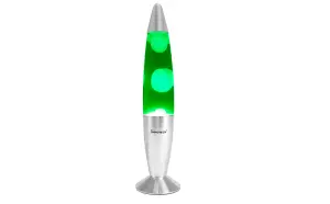 Innoteck 13" Soothing Motion Lava Lamp - White Lava, Green Liquid