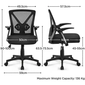 Mesh Office Chair Black / Black