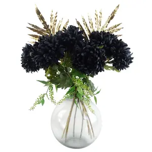 Silk Reflex Arrangement (Set of 6) Black