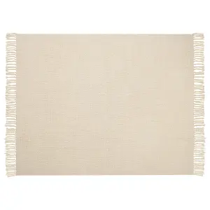 Blanket MALU Cotton 125 x 150 cm Light Beige