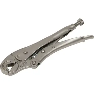 195mm Round Jaw Locking Pliers with 35mm Capacity - Durable Chrome Molybdenum Tools