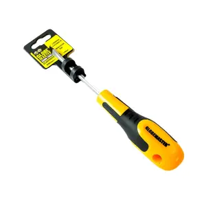 Globemaster Prof Flat Head Screwdriver Yellow/Black (100mm x 6mm)