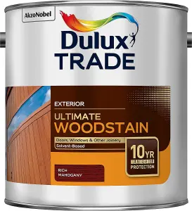 Dulux Trade Ultimate Weathershield Woodstain - Rich Mahogany - 2.5L