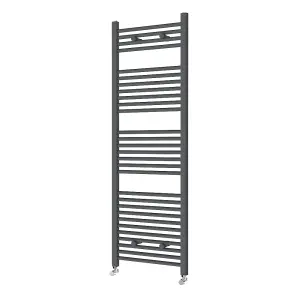 Right Radiators 1500x500 mm Vertical Straight Heated Towel Rail Radiator Ladder Warmer Anthracite