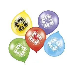 Latex 5th Birthday Balloons (Pack of 8) Multicoloured (One Size)