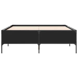 Berkfield Bed Frame without Mattress Black 140x200 cm