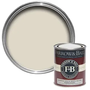 Farrow & Ball Modern School House White No.291 Eggshell Paint, 750ml