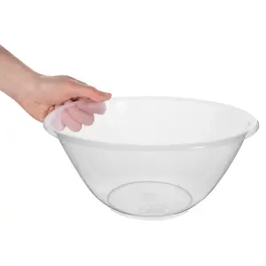 Hardys Set of 4 Mixing Bowls - BPA Free Plastic, Salad, Mixing and Cake Bowls, Microwave & Dishwasher Safe - 1L, 2.3L, 4L, 7L