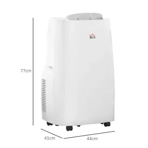 HOMCOM 14000 BTU Portable Air Conditioner with 240m², Dehumidifier, Timer