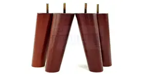 Wood Legs Mahogany 160mm High Set Of 4 Angled Replacement Furniture Feet Settee Chairs Sofas Footstools M8