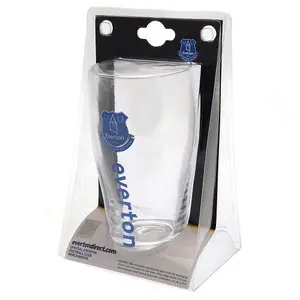 Everton FC Tulip Pint Gl Clear/Royal Blue (One Size)