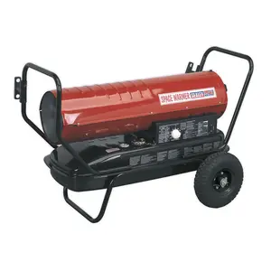 Sealey Space Warmer Kerosene/Diesel Heater 135,000Btu/hr with Wheels