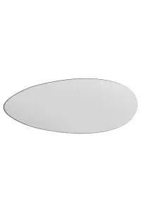 MirrorOutlet Tear Drop Frameless Glass Wall Mirror 63" X 24" (160CM X 60CM)