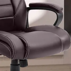 Portland Brown PU Leather Swivel Executive Office Chair