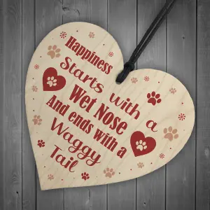 Red Ocean Funny Dog Signs And Plaques Birthday Christmas Gift For Dog Lovers Novelty Dog Sign For Home Animal Pet Sign