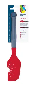 Colourworks Brights Red "The Swip" Whisk and Bowl Scraper