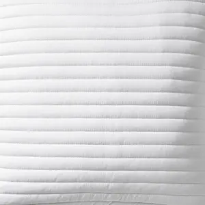 Quilted Lines 55x55cm Cushion White