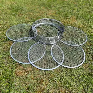 Stainless Steel Soil Sieve with 5 Interchangeable Filters