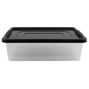 TML Underbed Storage Box Ebony/Clear (32L)