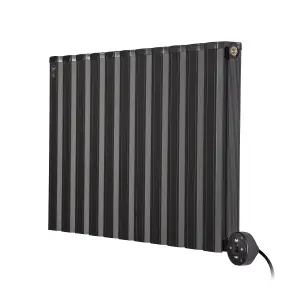 Smart WiFi Aluminium Electric Radiator. Low Energy consumption, High performance. 800 Watt. Black