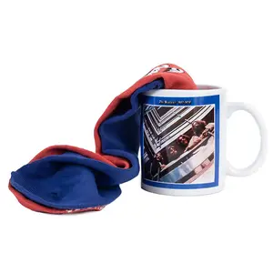 The Beatles 1967-1970 Mug and Sock Set Blue/Red/White (7 UK-11 UK)