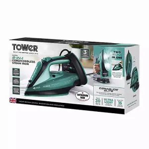 Tower Ceraglide Cordless Iron Teal