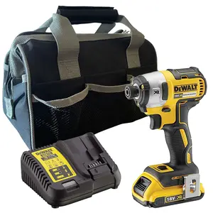 Dewalt DCF887D1 18V XR G2 Brushless 3 Speed Impact Driver - 1 x 2.0ah + Bag