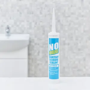 No Nonsense Clear Silicone-based Sanitary sealant, 310ml