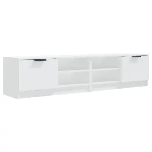 Berkfield TV Cabinets 2 pcs White 80x35x36.5 cm Engineered Wood