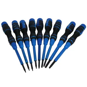 9pc Star Torx Precision Screwdriver Sets Magnetic Spinning Tips T4 - T20