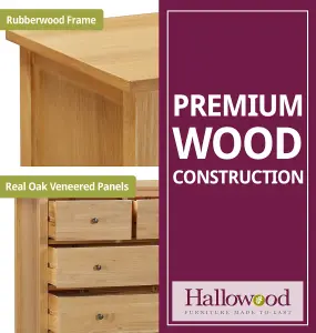 Hallowood Furniture Aston Oak 2 over 3 Chest of Drawers