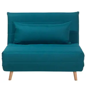 Beliani Retro Sofa Bed SETTEN Sea Blue