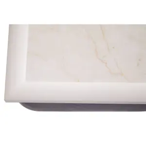 Maison by Premier Ecru Marble Lap Tray